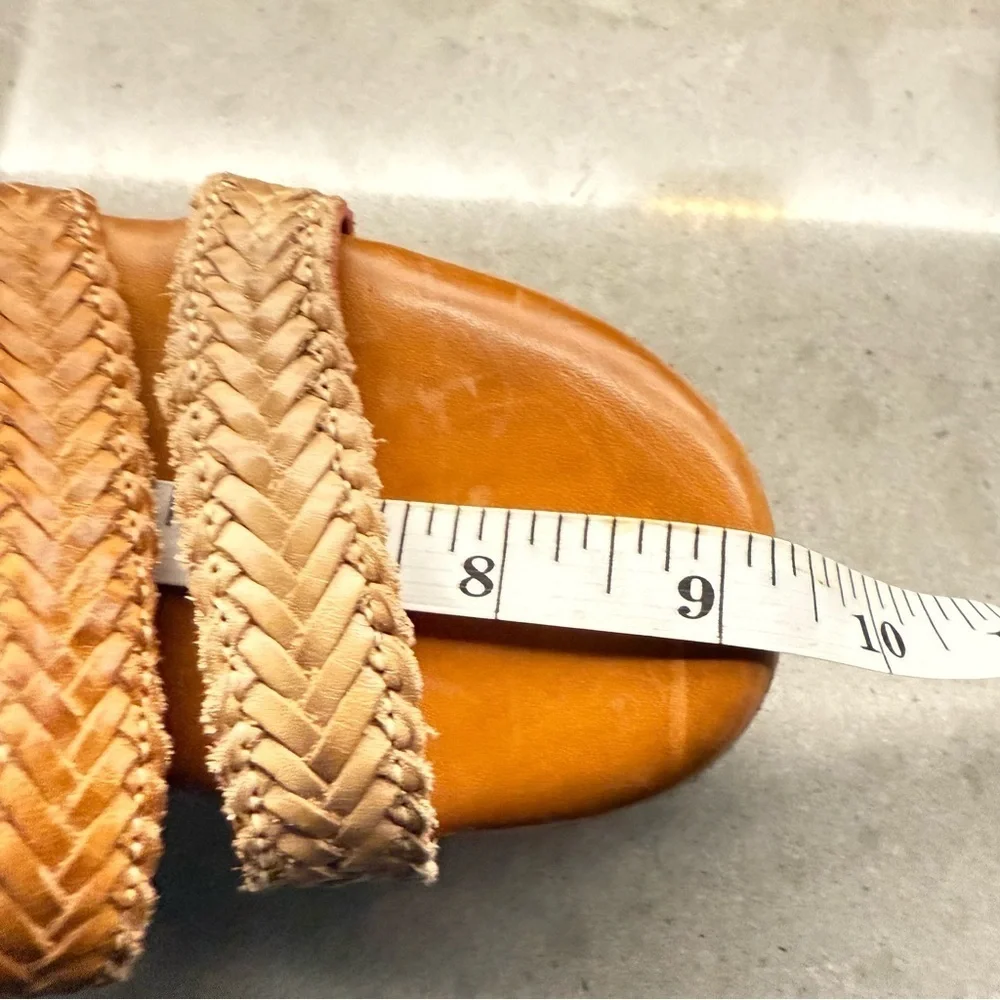NEW Bed Stu Voicing Braided Leather Platform Sandals Size 6